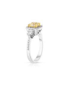 Inel de logodna aur 18 kt halo pave cu diamante RG103101-418-WY, 001, bb-shop.ro