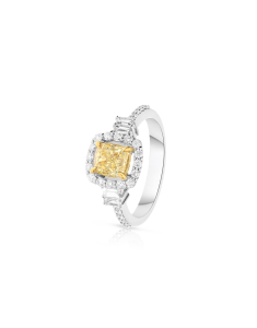 Inel de logodna aur 18 kt halo pave cu diamante RG103101-418-WY, 02, bb-shop.ro