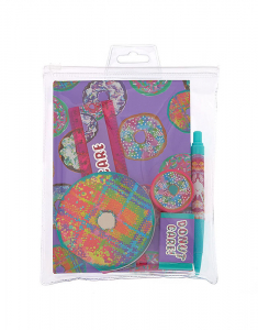 Set accesorii Claire's Donut Care Abstract Stationery Set 96521, 001, bb-shop.ro