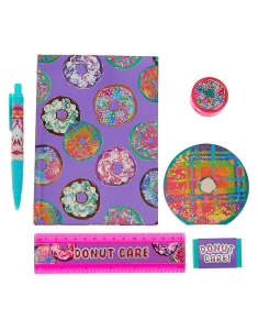 Set accesorii Claire's Donut Care Abstract Stationery Set 96521, 02, bb-shop.ro