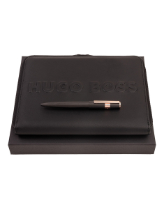 Set Hugo Boss Mapa A5 Label si Pix Gear Pinstripe HPBM285E, 02, bb-shop.ro