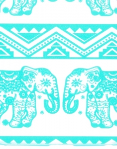 Accesoriu Tech Claire's Mint Aztec Elephant Pattern Phone Case 13099, 001, bb-shop.ro