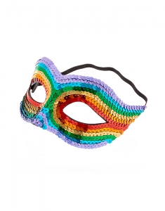 Accesoriu petrecere Claire's Rainbow Sequin Mask 50649, 001, bb-shop.ro