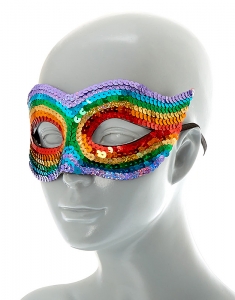 Accesoriu petrecere Claire's Rainbow Sequin Mask 50649, 002, bb-shop.ro