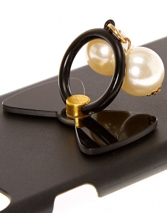 Accesoriu Tech Claire's Faux Pearl Ring Stand Phone Case 13205, 002, bb-shop.ro