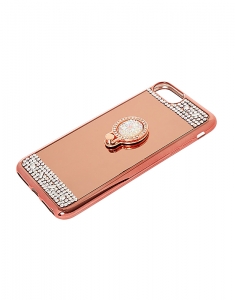Accesoriu Tech Claire's Rose Gold Mirrored Ring Stand Phone Case 13171, 001, bb-shop.ro