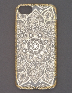Accesoriu Tech Claire's Metallic Gold Mandala Phone Case 74085, 002, bb-shop.ro