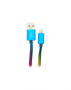 Accesoriu Tech Claire's Metallic Rainbow USB Cord 98318, 02, bb-shop.ro