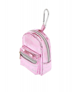 Breloc Claire's Metallic Love Script Mini Backpack Keychain 38186, 001, bb-shop.ro
