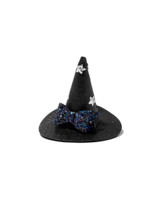 Accesoriu petrecere Claire`s Glittery Black Witch Hat Hair Clip 7410, 02, bb-shop.ro