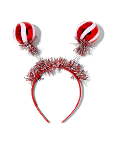 Accesoriu petrecere Claire`s Christmas Large Ornament and Tinsel Bopper Headband 44182, 02, bb-shop.ro