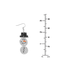 Accesoriu petrecere Claire`s Glitter Snowman Drop Earrings 46846, 002, bb-shop.ro