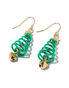 Accesoriu petrecere Claire`s Spiral Christmas Tree Drop Earrings 45774, 001, bb-shop.ro