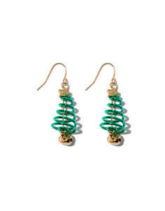 Accesoriu petrecere Claire`s Spiral Christmas Tree Drop Earrings 45774, 02, bb-shop.ro