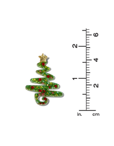 Accesoriu petrecere Claire`s Glitter Christmas Tree Drop Earrings 46237, 002, bb-shop.ro