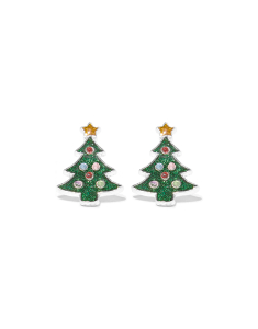 Accesoriu petrecere Claire`s Silver Christmas Tree Stud Earrings 45679, 001, bb-shop.ro