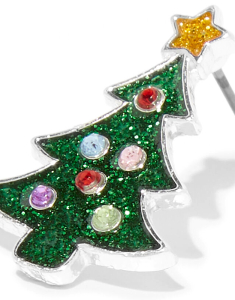 Accesoriu petrecere Claire`s Silver Christmas Tree Stud Earrings 45679, 002, bb-shop.ro