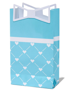 Sacosa Claire’s Hearts and Bows Turquoise Gift Bag - Small 70301, 001, bb-shop.ro
