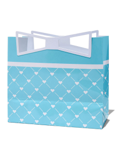 Sacosa Claire’s Hearts and Bows Turquoise Gift Bag - Medium 70325, 001, bb-shop.ro