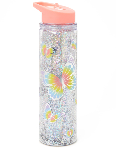 Accesoriu petrecere Claire’s Butterfly Water Bottle - Coral 15675, 02, bb-shop.ro