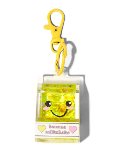 Breloc Claire’s Banana Milkshake Carton Water-Filled Glitter 90679, 02, bb-shop.ro