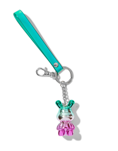 Breloc Claire’s Chrome Pink and Green Ombre Bunny 75129, 02, bb-shop.ro