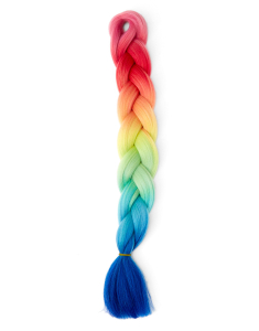 Accesoriu par Claire`s Rainbow Faux Hair Clip In Braid 44480, 02, bb-shop.ro