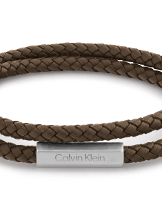 Bratara Calvin Klein Men’s Collection Leather Double Wrap 35000208, 001, bb-shop.ro