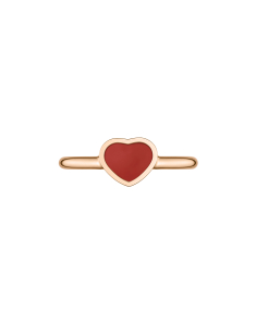 Inel Chopard Happy Hearts aur 18 kt si carnelian 82A086-5810, 001, bb-shop.ro