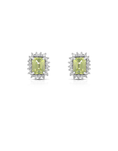 Cercei aur 18 kt stud cu diamante si peridot E24504PER-W, 001, bb-shop.ro