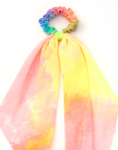 Accesoriu par Claire`s Small Pastel Rainbow Tie Dye Scarf 42758, 001, bb-shop.ro