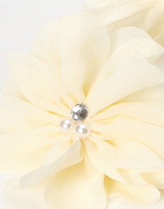 Accesoriu par Claire`s Ivory Chiffon Flower 8916, 002, bb-shop.ro