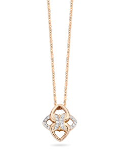 Colier Tirisi Jewelry Seoul Flower aur 18 kt cu diamante TN3032D-P, 02, bb-shop.ro