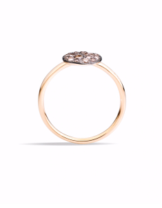 Inel Pomellato Sabbia aur 18 kt cu diamante maro PAB4070O7000DBR00, 002, bb-shop.ro