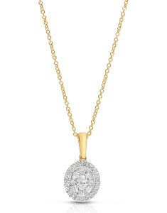 Colier Luna aur 14 kt baguette cu diamante HE52501U-WD4YN, 02, bb-shop.ro