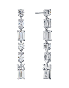 Cercei Michael Kors Premium argint lungi si cubic zirconia MKC1662CZ040, 001, bb-shop.ro