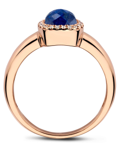 Inel Tirisi Jewelry Milano aur 18 kt cu diamante si lapis lazuli TR9624LA-P, 002, bb-shop.ro