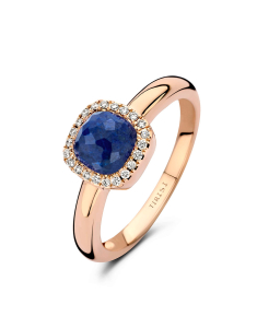 Inel Tirisi Jewelry Milano aur 18 kt cu diamante si lapis lazuli TR9624LA-P, 02, bb-shop.ro