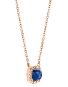 Colier Tirisi Jewelry Milano aur 18 kt cu diamante si lapis lazuli TP9152LA-P, 001, bb-shop.ro