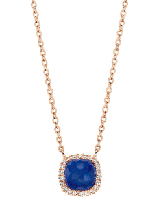Colier Tirisi Jewelry Milano aur 18 kt cu diamante si lapis lazuli TP9152LA-P, 02, bb-shop.ro