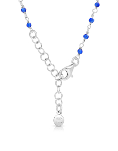 Colier argint 925 stele cu perle si cristale albastre BB235151-RH-WBL, 002, bb-shop.ro