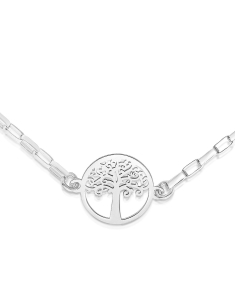 Bratara argint 925 paperclip si copacul vietii BB235020-RH, 001, bb-shop.ro