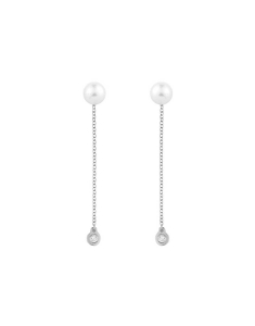 Cercei Ekan Diamonds aur 14 kt lungi cu perla de cultura XS1308ML, 001, bb-shop.ro