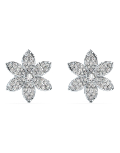 Cercei Guess White Lotus stud floare cu cristale JUBE04145JWRHT-U, 001, bb-shop.ro