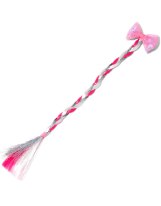 Accesoriu par Claire’s Club Hot Pink Bow Braid Faux Hair Tie 37298, 02, bb-shop.ro