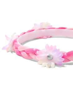 Accesoriu par Claire’s Club Pink Flower Braided 31377, 001, bb-shop.ro
