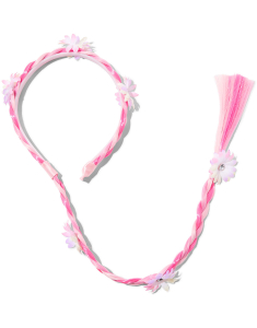 Accesoriu par Claire’s Club Pink Flower Braided 31377, 02, bb-shop.ro