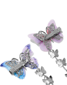 Accesoriu par Claire’s Silver-tone Pastel Butterfly Dangle Set 73742, 001, bb-shop.ro