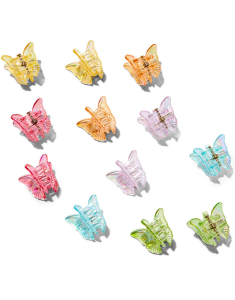 Accesoriu par Claire’s Rainbow Iridescent Butterfly Mini Set 77079, 001, bb-shop.ro