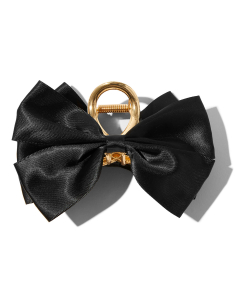 Accesoriu par Claire’s Gold-tone Black Double Bow 34206, 02, bb-shop.ro